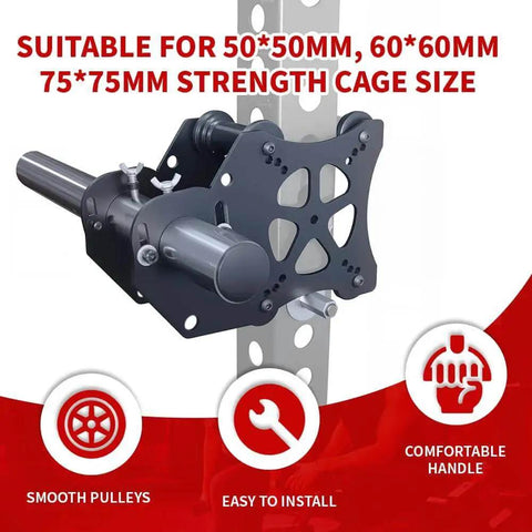 Power Rack Pully Adaptor Pulley System For Gym Power Rack Attachments Smith Mac...
