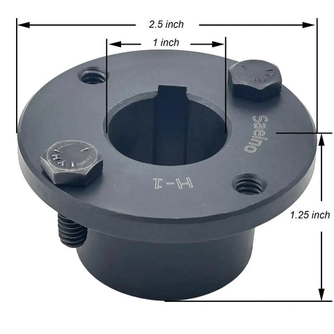 H Type Split Taper Bushing For One Inch Bore Saelno Carbon Steel Locking Bushings For Pulleys And Sheaves With Black Oxide Finish