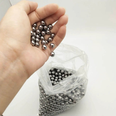 1000 Pcs Five Sixteenths Inch Precision Steel Bearing Balls For Slingshots 8mm Ammo Carbon Steel AISI 1015 Smooth Silver Finish