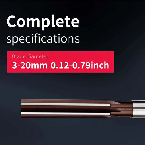 Blade specifications of Hand Reamer Set For Metal H8 Precision Straight Slot Reamers 4mm 6mm 8mm 10mm 12mm 5 Piece DRINYOUNG Kit