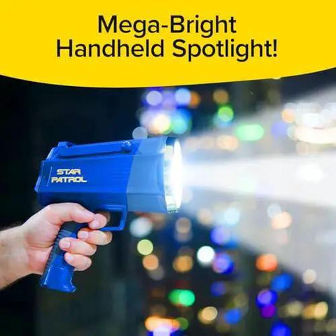 As Seen On TV Mega Bright Rechargeable Spotlight With 10 Modes And Turbo Boost Up To 100 Percent handheld use at night