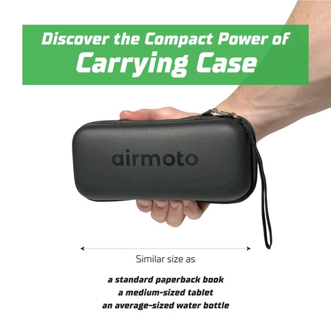 Durable carrying case with a rugged polyurethane shell and soft velvet lining protects your handheld tire inflator on the go