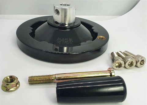 Five Inch Handwheel With Half Inch Bore For Drill Press Table Saw Grinder And Lathe Industrial Phenolic Body With Aluminum Core