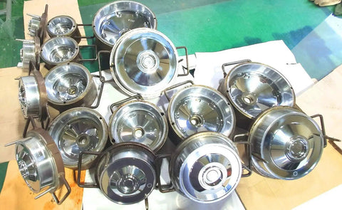 Multiple Five Inch Handwheel With Half Inch Bore For Drill Press Table Saw Grinder And Lathe Industrial Phenolic Body With Aluminum