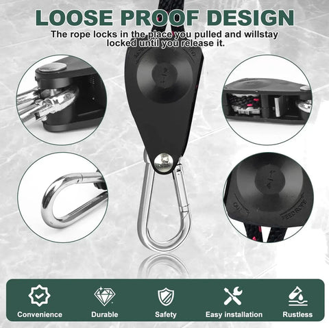 Loose proof design of heavy duty hanging kit for crawl space and basement dehumidifiers with anti vibration frame to reduce noise.
