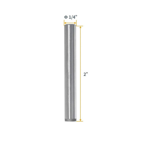 Hardened Steel Dowel Pins One Quarter Inch Heat Treated And Precisely Shaped For Accurate Alignment In Hinges Joints Fixtures Or Machine Assembly Components Ten Pack Built To Last For Shelving Bunk Beds And DIY Projects, single pin with size marked