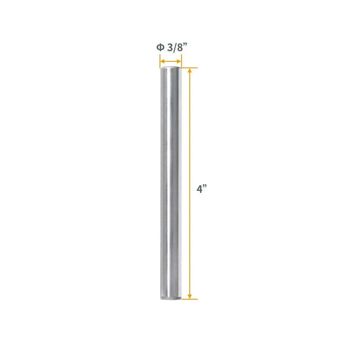 Hardened Steel Dowel Pins Three Eighths Inch Heat Treated And Precisely Shaped For Accurate Alignment Pro Grade 4 Inch Length