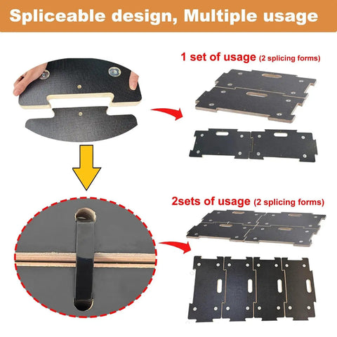 Spliceable Furniture Moving Dolly With 550 Lbs Capacity 2 Packs Four Wheels Heavy Duty Connectable Design multiple use options
