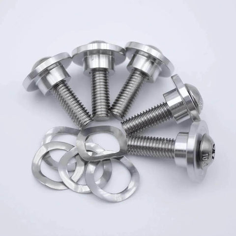 2X Brake Rotor Bolts Hardwares for Harley Electra Glide Road King Street Glide Road Glide 2009-2023 with washers