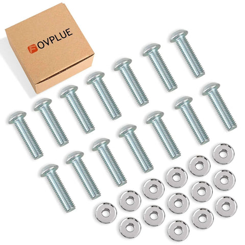 Front Brake Disc/Rotor Hardware Kit,M8 X 1.25 Threads Screws/Bolts For 2009-2024 Harley Touring Models,Chrome,14 Bolts,shown unpacked