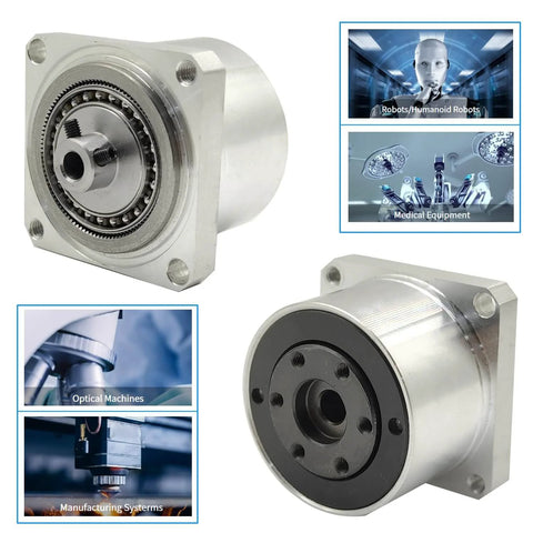 Harmonic Gear Drive Reducer Small Strain Wave Gearbox Gearbox 50:1 Rotary Reduction Actuator for Nema 17 Stepper Motor Flange Output