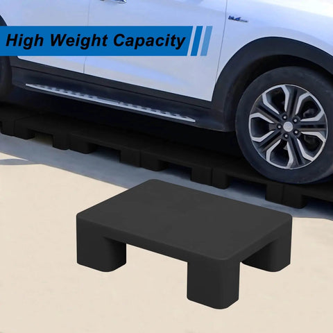Heavy Duty HDPE Plastic Pallets Set For Garage And Industrial Use Lightweight Waterproof Storage Pads 2 Pack under vehicle