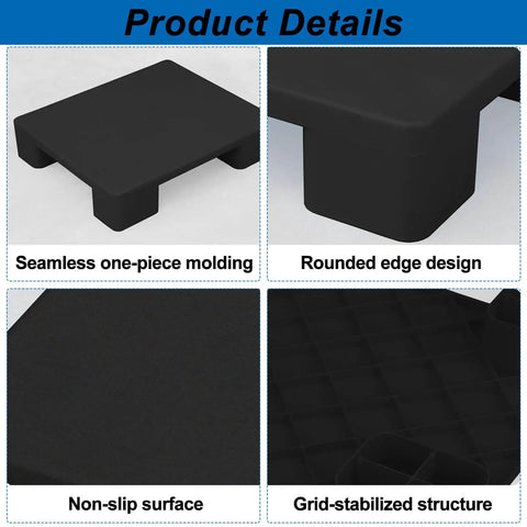 Heavy Duty HDPE Plastic Pallets Set For Garage And Industrial Use Lightweight Waterproof Storage Pads details