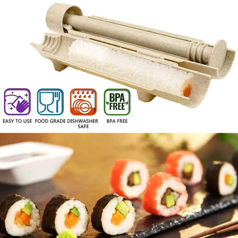 Heart Shaped Sushi Roller For DIY Sushi Making Kit By Thanice durable food-grade plastic mold with sushi roll and icons
