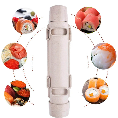 Heart Shaped Sushi Roller For DIY Sushi Making Kit By Thanice Durable Food Grade Plastic Mold with rice and veggie rolls