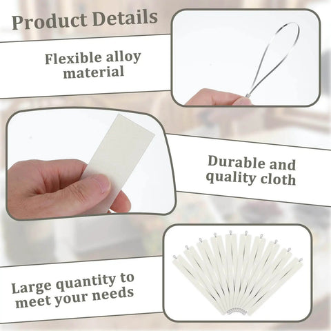 10 Pack Heat Sealer Replacement Strips For Impulse Sealers nylon cloth strips flexible alloy material and durable cloth