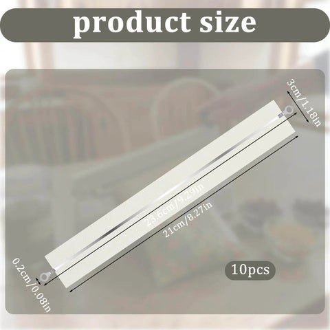 10 Pack Heat Sealer Replacement Strips For Impulse Sealers, Includes Nylon Cloth Strips, 9.29 x 0.08 Inch Strips And 8.27 x 1.18 Inch Cloth