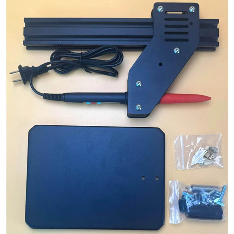 Heat Set Insert Tool With Soldering Iron And M2 To M8 Tips For Threaded Inserts In Plastic And 3D Printing Components, stable base