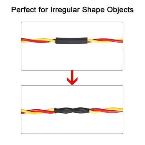 UL Listed 225 Pcs Heat Shrink Tubing Kit with Length Three Point Four Five Inches Three To One Shrink Ratio Eight Sizes