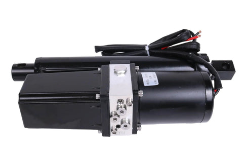 JEENDA 12V DC 8" electric linear actuator with black housing and silver mounting plate