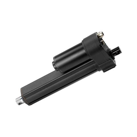 Progressive Automations 12V heavy-duty linear actuator, 12-inch stroke, black metal housing with silver rod