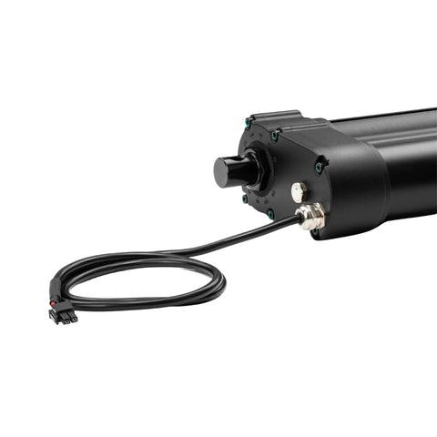 12V heavy-duty linear actuator, 12 in stroke, 2000 lb load, IP67, brushed DC motor with cable