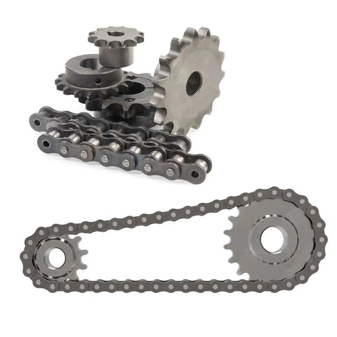 Heavy Duty 27 Tooth Chain Sprocket For ISO 04C Chain, 10mm Bore, 57.5mm Outer Diameter, ANSI 25, C45 Carbon Steel With Black Oxide Finish