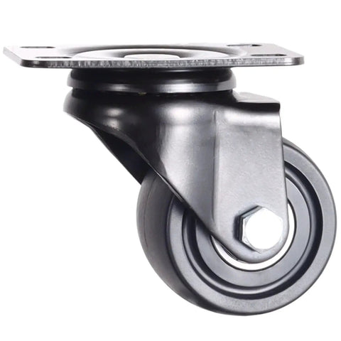 2.5 Inch Heavy Duty Plate Casters With 360 Degree Swivel Top Plate Nylon Wheels 1500 Lbs Load Capacity Ideal For Workbenches Work Carts