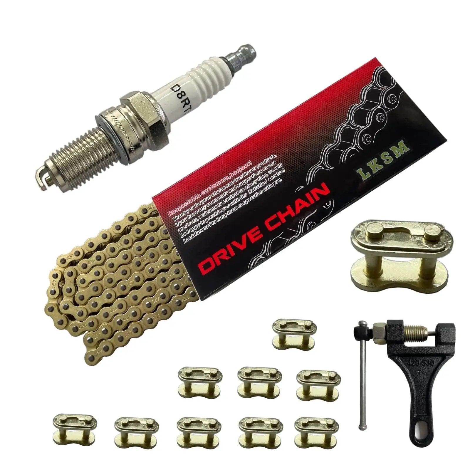 heavy duty 420 motorcycle chain kit for Off-Road Use 🍁...