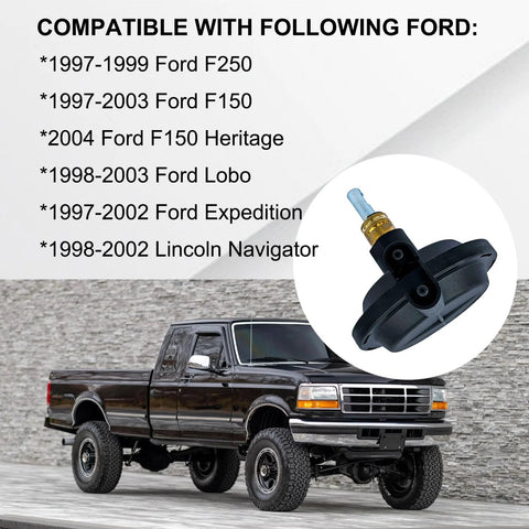 Vacuum actuator for 4WD Ford trucks; Vanlison unit with brass nozzle, close-up view, fits F-150/F-250, Expedition, Navigator