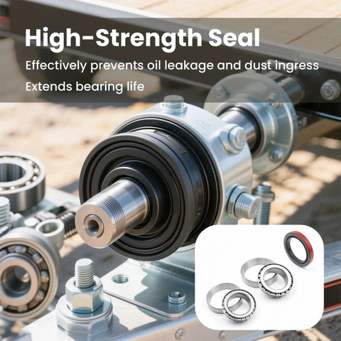 Heavy Duty Axle Bearing Kit for 12K Dexter 10-56 Seal Trailer Axle Replaces 8-214 8-216 9-28 installed on axle