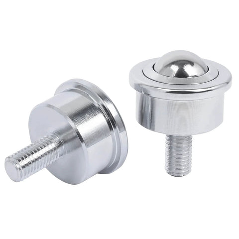 Heavy Duty Roller Ball Transfer Bearing Caster with M20 Screw Ball Transfer Unit for Transmission shown in durable steel