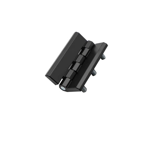 Heavy Duty Cabinet Hinge Zinc Alloy 90x60 Thickened Hexagonal Stud 2 Pack Black Zinc shown in close-up view