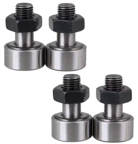 Heavy Duty Bolt Type Cam Follower Needle Roller Bearing Set 4 Pcs With Male Thread High Load Capacity Made From High Grade Bearing Steel CF5 KR12