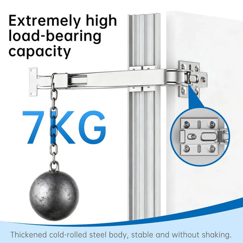 Two Piece 180 Degree Parallel Opening Cabinet Hinges With Soft Close, supporting 7 kg load, installed on a cabinet door