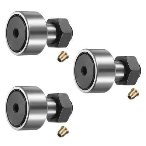 Heavy Duty Cam Follower Track Runner Bearings CF16 KR35 PPX Chrome Steel Needle Roller Stud 3 Pack with M16x1.5mm Thread