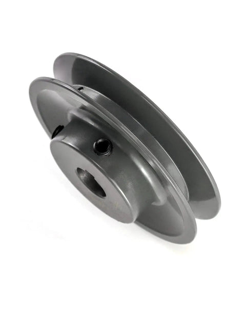 Heavy Duty Cast Iron V Belt Pulley By QWORK AK3558 3.55 Inch Outer Diameter Five Eighth Inch Bore for Machinery