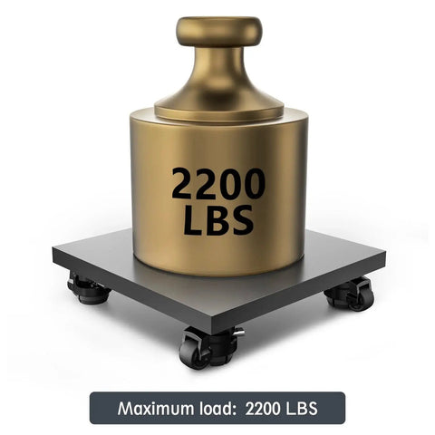 Four Pack Leveling Casters With Adjustable Height For Heavy Duty Swivel Plate Retractable Caster Wheels Set Of Four For Workbenches Machines Equipment And Shelves, Industrial Mobility And Stability, 2200 Lbs Capacity with weight on top
