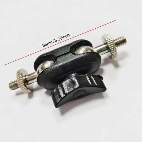 2 Pack Heavy Duty Clamp Mount Arm With Dual Head 17mm Ball Joint And One Quarter Inch Screw Connector for versatile camera setup