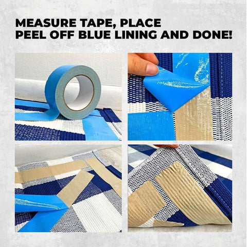 Heavy Duty Double Sided Carpet Tape 2 Inch By 25 Feet Keeps Rugs In Place Indoors And Outdoors Non Slip Residue Free Rug Grip