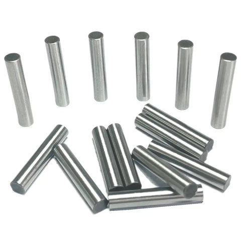 Heavy Duty 3/16 Inch By 1 Inch Dowel Pins 15 Pack For Woodworking and Shelving, Alloy Steel Precision Pins Displayed