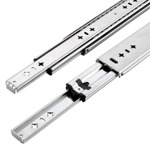Heavy Duty Drawer Slides One Pair of 22 Inch Ball Bearing 250 LB Capacity,Industrial Full Extension Cabinet Drawer Slides showcased
