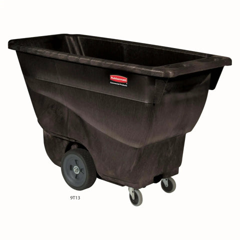 Heavy Duty Tilt Dump Truck Cart For 450 Lb Loads With Wheels Ideal For Trash And Recycling In Construction And Industrial Environments Rubbermaid Commercial Tilt Dump Truck Half Cubic Yard Capacity Through Doors Elevators