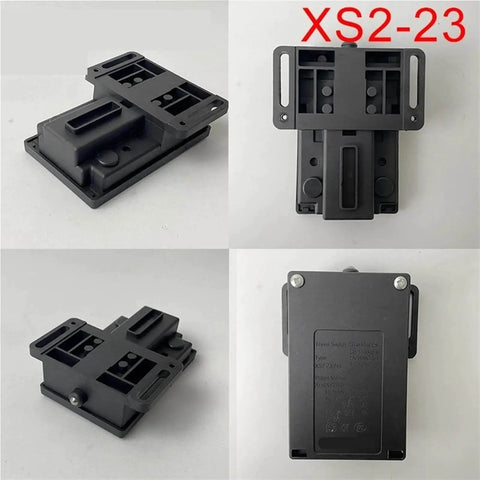 Heavy Duty Elevator Travel Switches 220V 24V Black Limit Switches For Industrial Lifts And Elevator Doors Built Tough And Durable 1 Piece XS2 23 220V Variant With Travel Sensing Capability And Easy Install, showing various angles of the XS2-23 model.