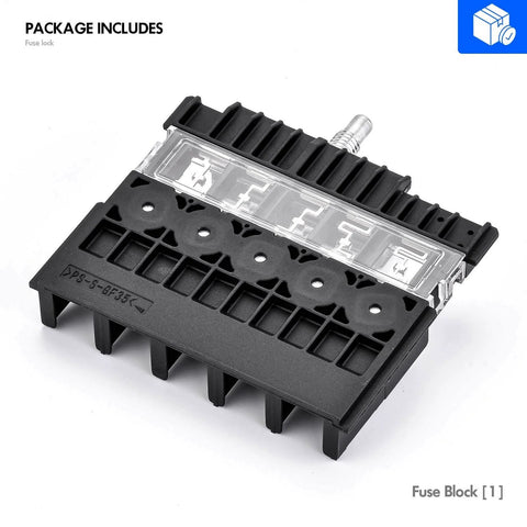 Durango And Grand Cherokee Fuse Block Replacement Kit, 12V Power Distribution Module, heavy duty plastic housing, top view
