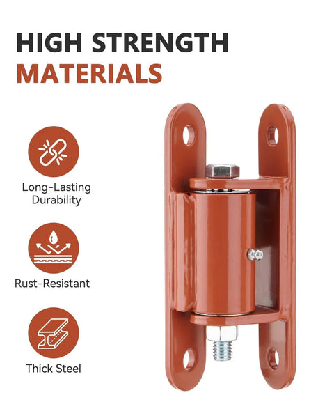 7 Inch Heavy Duty Gate Hinge Bolt On Or Weld On Gate Hinge 2 Pack Dual Installation Options Built From Heavy Gauge Steel