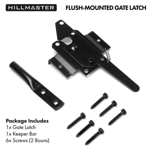 Heavy Duty Self Locking Gate Latch For Wooden Fences And Metal Gates Post Mount Automatic Gravity Door Latch With Fingertip Release