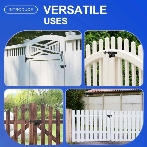 Heavy Duty Slide Bolt Gate Latch With Padlock Hole Built Tough Universal Security Lock for versatile gate use examples