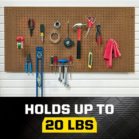 Heavy Duty Double Sided Gel Tape For Removable Mounting Up To 20 Lbs On Metal Glass Tile Wood Brick And More, tools on pegboard