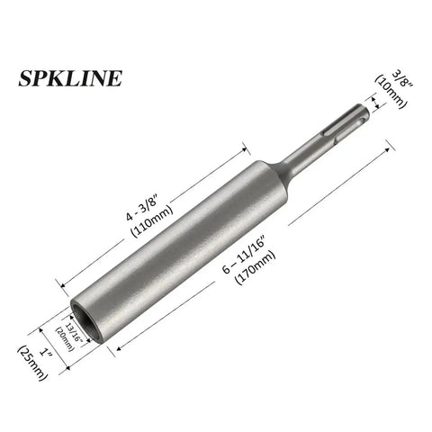 Beefy Ground Rod Driver For Half Inch And Three Quarter Inch Rods With A One Piece Hardened Steel Body And A Ten Millimeter Shank